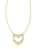 Romantische Halskette mit 25 Diamanten 