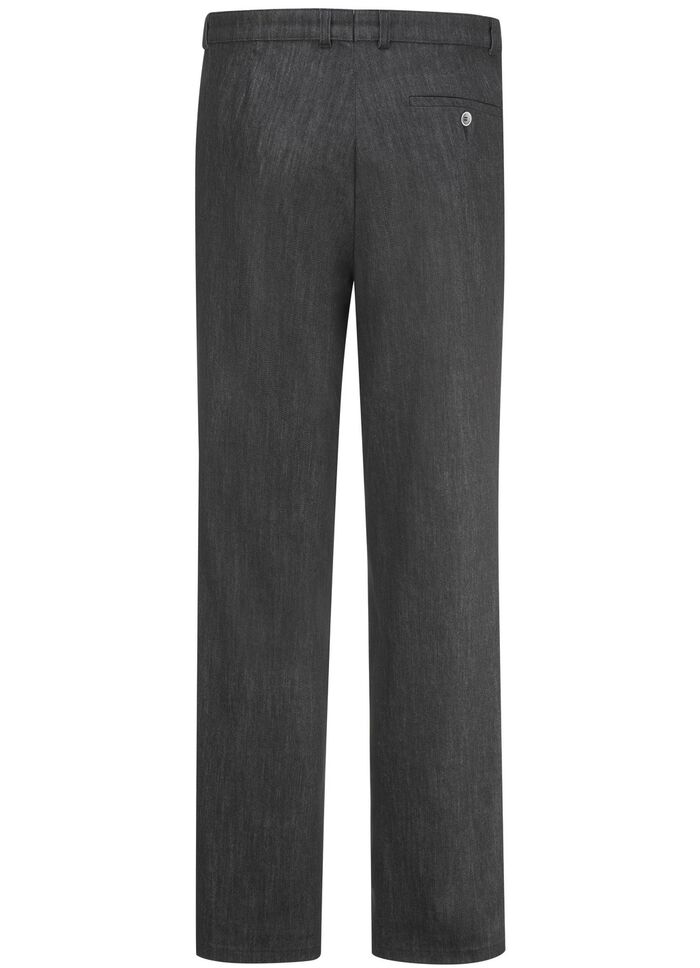 &laquo;Klaus Modelle&raquo;-Edeljeans mit Bundfalten in 2 Farben ANTHRAZIT