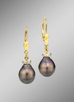 Ohrringe mit Tahiti-Zuchtperlen 