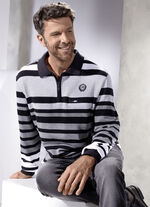 Poloshirt mit Reissverschluss-Brusttasche 