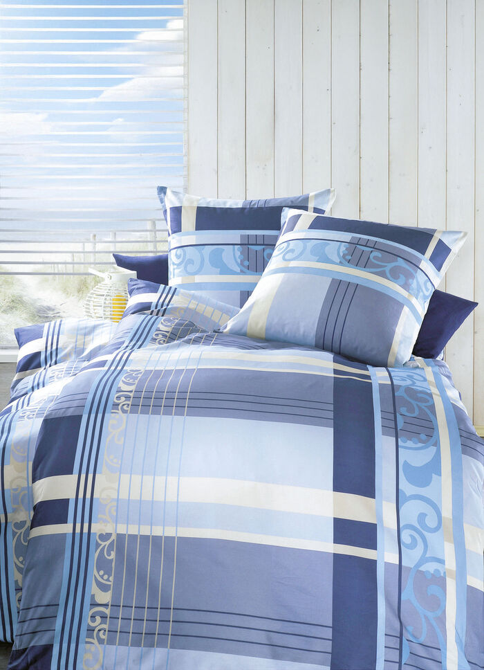 «Dormisette» Bettwäsche-Garnitur, verschiedene Farben und Qualitäten BLAU