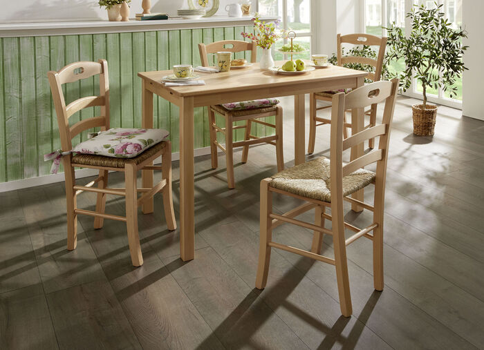 Esszimmerstühle, 2er-Set, aus massiver Buche NATUR