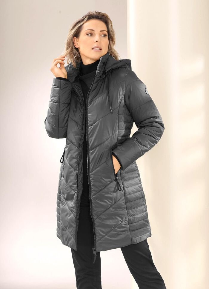 Kurzmantel mit 2-Wege-Rei&szlig;verschluss 