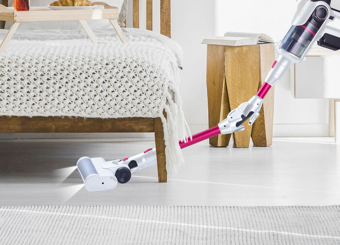 2-in-1 Akku Hand- und Bodenstaubsauger Fusion MX 12 MAGENTA