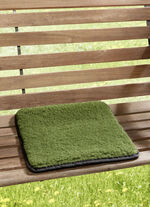 Aufrollbares Schurwoll-Sitzkissen 