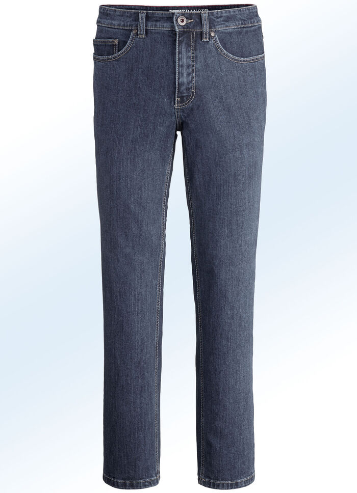 Lässige Jeans in 2 Farben MITTELBLAU