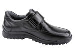 Waldläufer Klettschuh aus hochwertigem Leder SCHWARZ