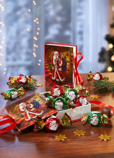 Weihnachtsbuch, 2er-Set, mit süsser Füllung 