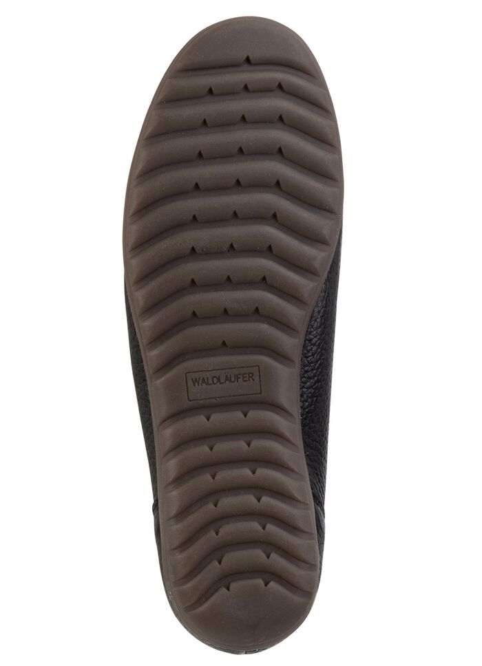 Waldl&auml;ufer, bequeme Damen-Slipper, Weite H, mit herausnehmbarem Fussbett SCHWARZ