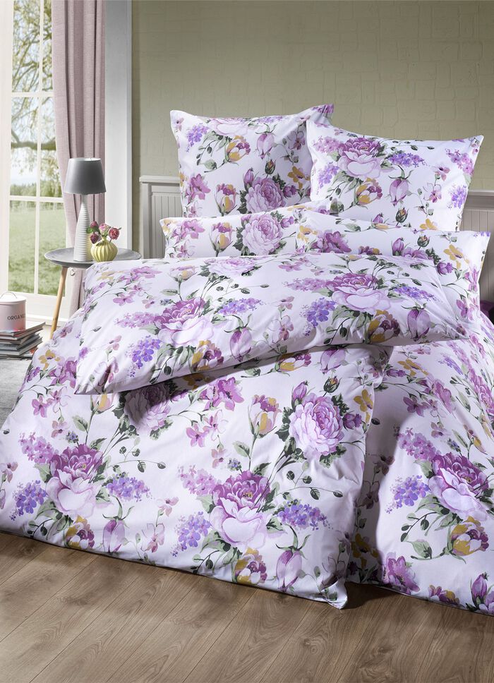 Bettw&auml;sche-Garnitur mit Rosenmotiven MULTICOLOR