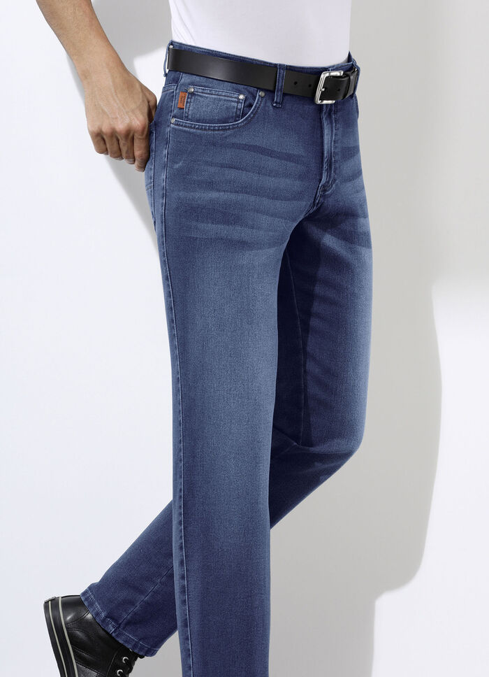 «Francesco Botti»-Jeans in 3 Farben JEANSBLAU