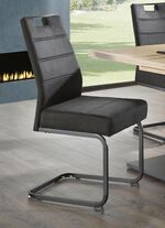 St&uuml;hle, 4er-Set, mit Microfaser-Bezug in Vintage-Optik ANTHRAZIT