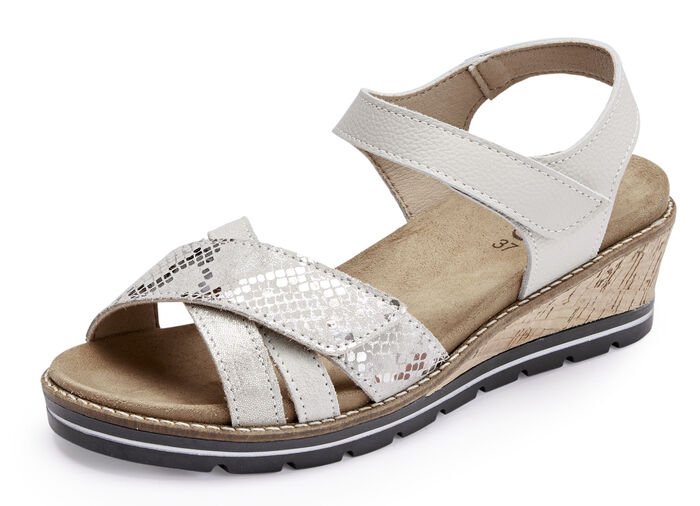 ELENA EDEN Sandale aus Nappaleder BEIGE