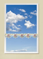 Stangendekoration aus echter Plauener Spitze 