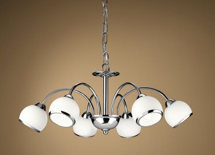 LED-Lampen mit Gestell aus lackiertem Eisen CHROM