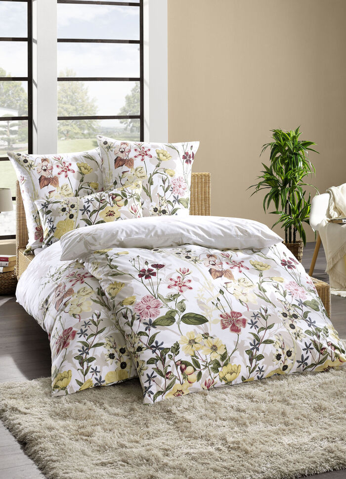 Biberna Bettwäsche-Garnitur aus bedrucktem Renforcé NATUR