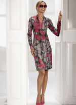 Kleid mit Floral-Dessinierung 