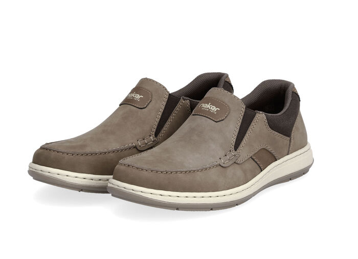 Slipper aus Nappaleder TABAKBRAUN-MOKKA