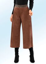 Weich flie&szlig;ende Culotte in Wildleder-Optik 