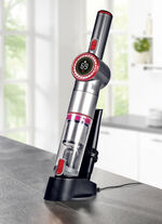 2-in-1 Akku-Hand- und Bodenstaubsauger "MX14 max" mit umfangreichem Zubehör SILBER-ROT