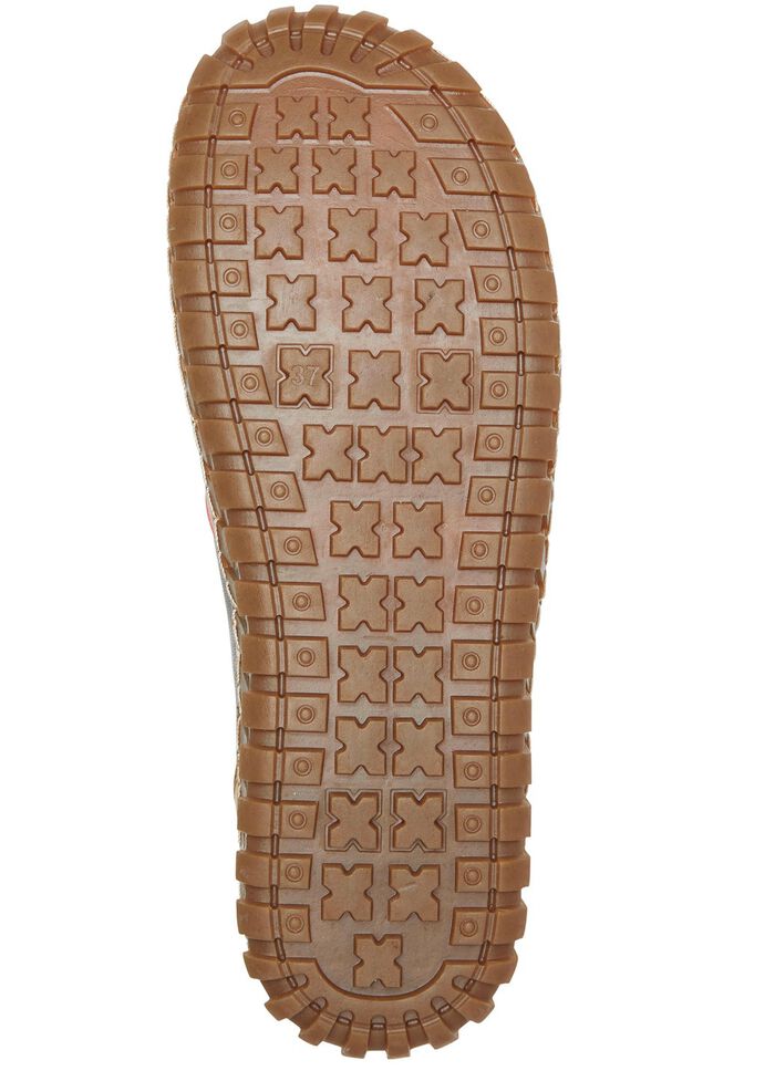 Gemini Slipper aus Rind-Nappaleder GRAU-GELB-LACHS