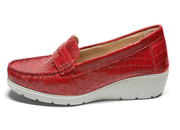 Echt Leder Mokassin mit Aloe Vera Einlegesohle 