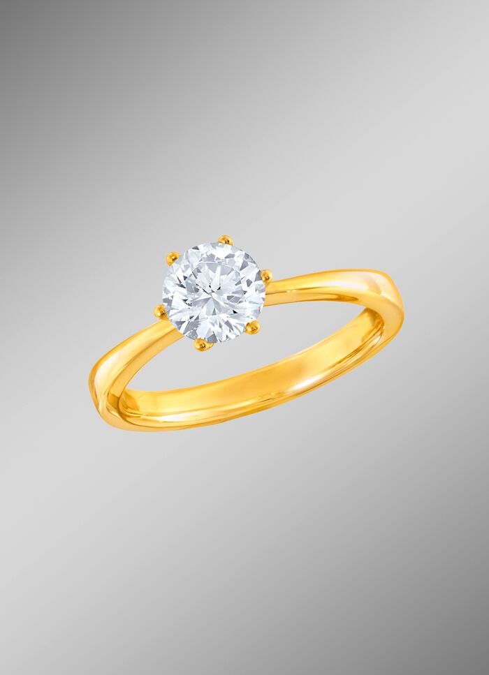Damen-Solit&auml;rring mit Brillant 