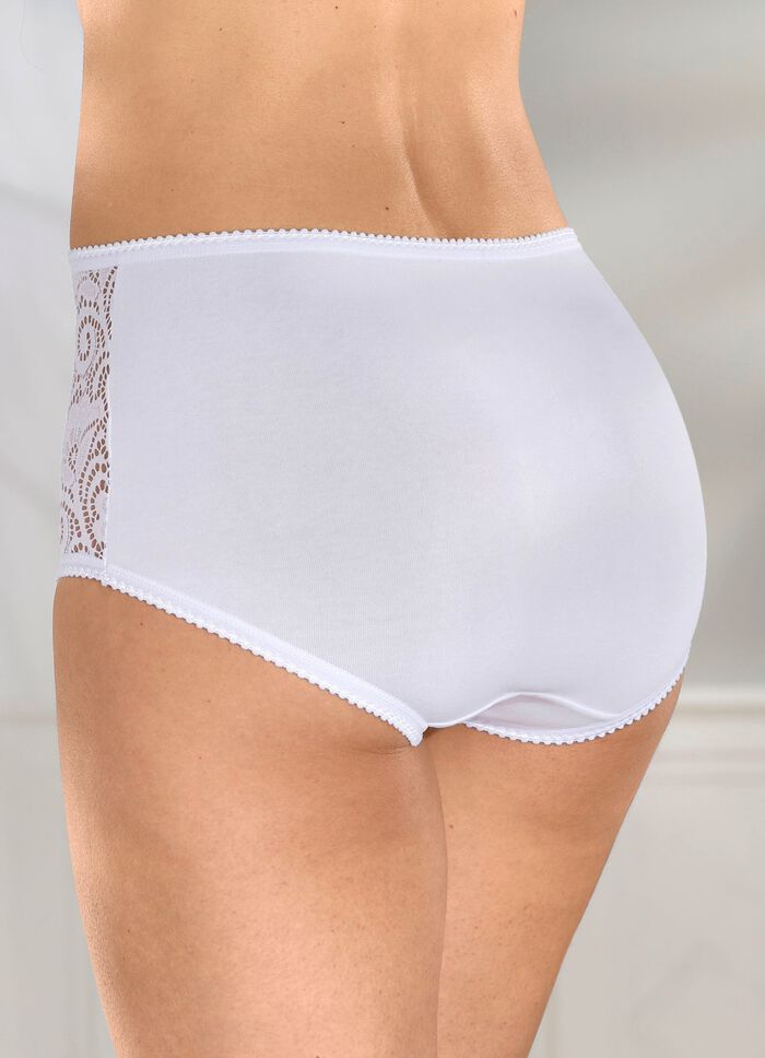 Dreierpack Slips mit Elastikspitze 