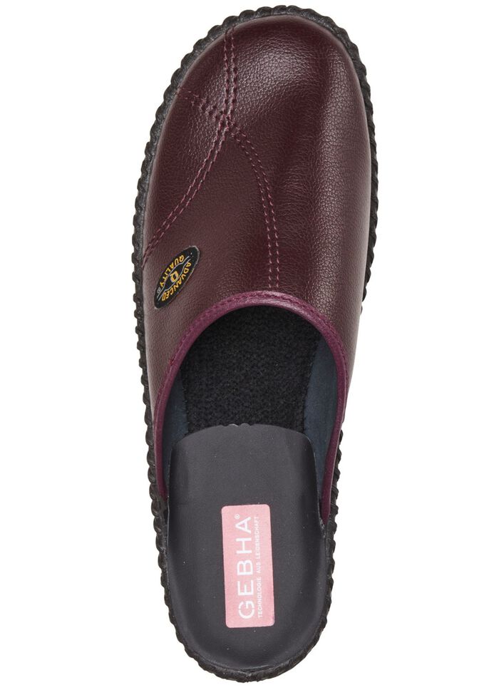 Klassische Herren-Pantoletten, mit anatomisch geformtem Fussbett BORDEAUX