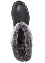 Andrea Conti Stiefel mit flauschigem, umschlagbaren Kragen SCHWARZ