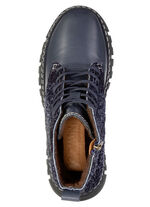 Gemini, modische Damen-Stiefeletten, Winterschuhe, Weite G, mit herausnehmbarem Fussbett MARINE