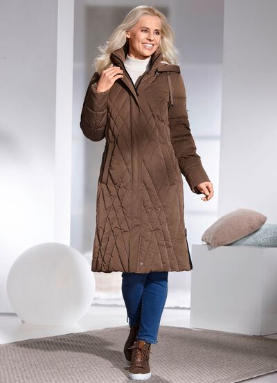 Mantel mit abnehmbarer Kapuze 