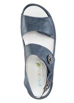 Waldl&auml;ufer Sandale mit Metallschmuck mit Glitzersteinchen 