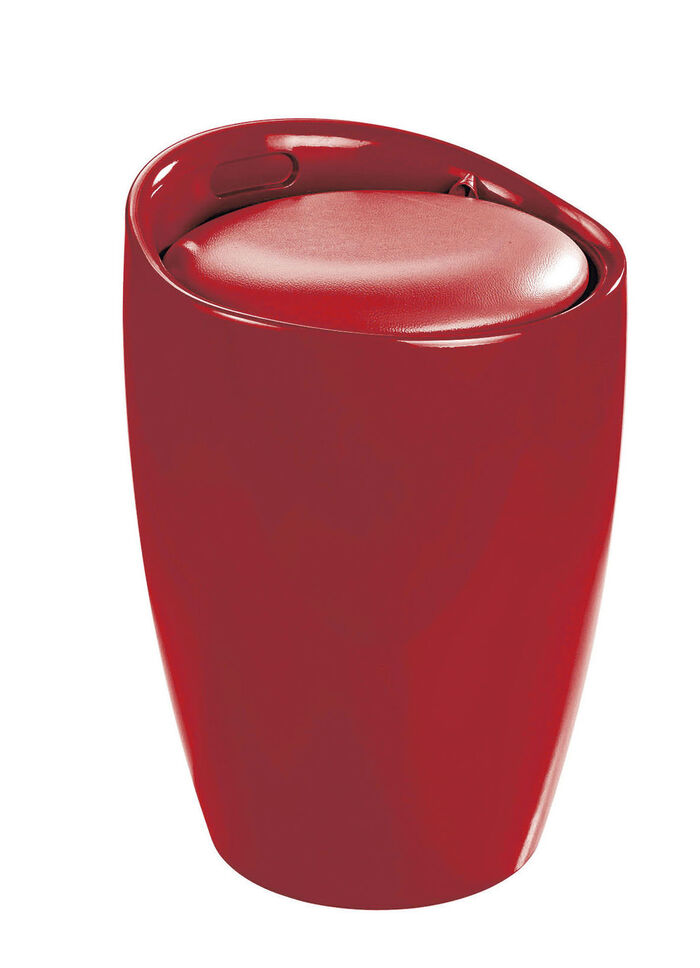 Sitzhocker mit Stauraum ROT