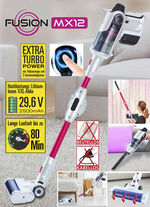 2-in-1 Akku Hand- und Bodenstaubsauger Fusion MX 12 MAGENTA