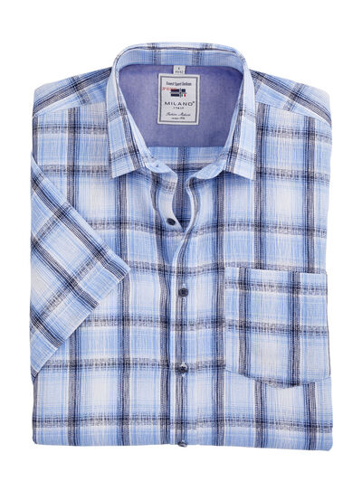 Kariertes Hemd von «Milano Italy» in 3 Farben 