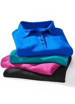 Laurina Poloshirt mit Knopfleiste 