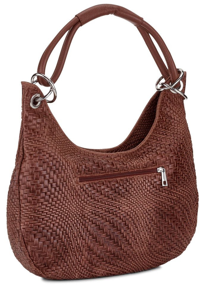 Laurina Tasche aus schattiertem Kalbleder MARONE