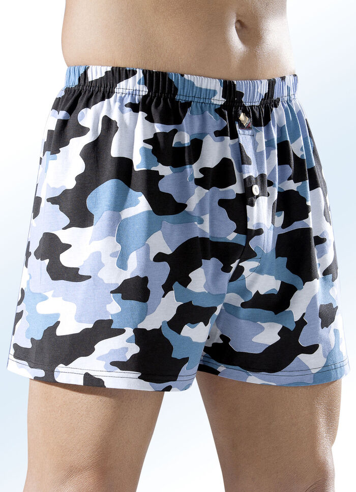 Viererpack Boxershorts in Camouflage-Optik