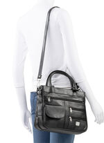 Laurina, Damen, Tasche, mit abnehmbarer, verstellbarer Umhängeriemen SCHWARZ