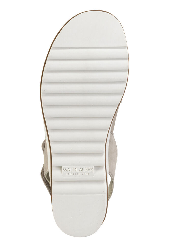 Waldläufer, bequeme Damen-Sandalen, Weite H, mit herausnehmbarem Fussbett BEIGE