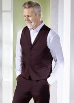 Gilet mit Rückteil aus Satin 