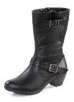 Andrea Conti Stiefel aus Synthetikmaterial SCHWARZ