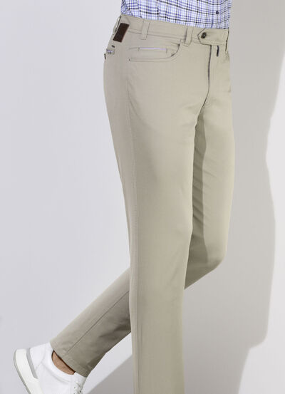 «Brühl»-Hose mit Bundübertritt in 3 Farben 