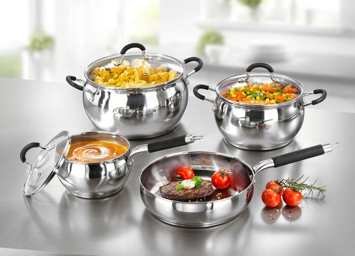 Edelstahl-Topfset zum Hammerpreis 