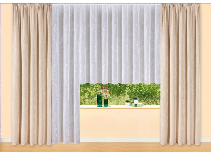 &Uuml;bervorhang mit Universalschienenband CREME