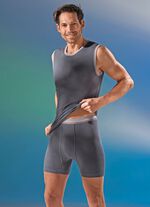 Pfeilring, Dreierpack Unterhosen aus Feinripp, grafit 