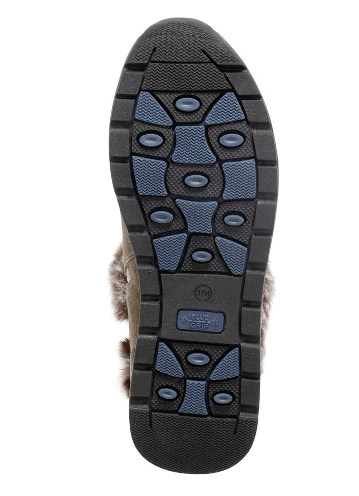 Caprice, gefütterte Damen-Stiefeletten, Winterschuhe, Weite H, mit herausnehmbarem Fussbett TAUPE