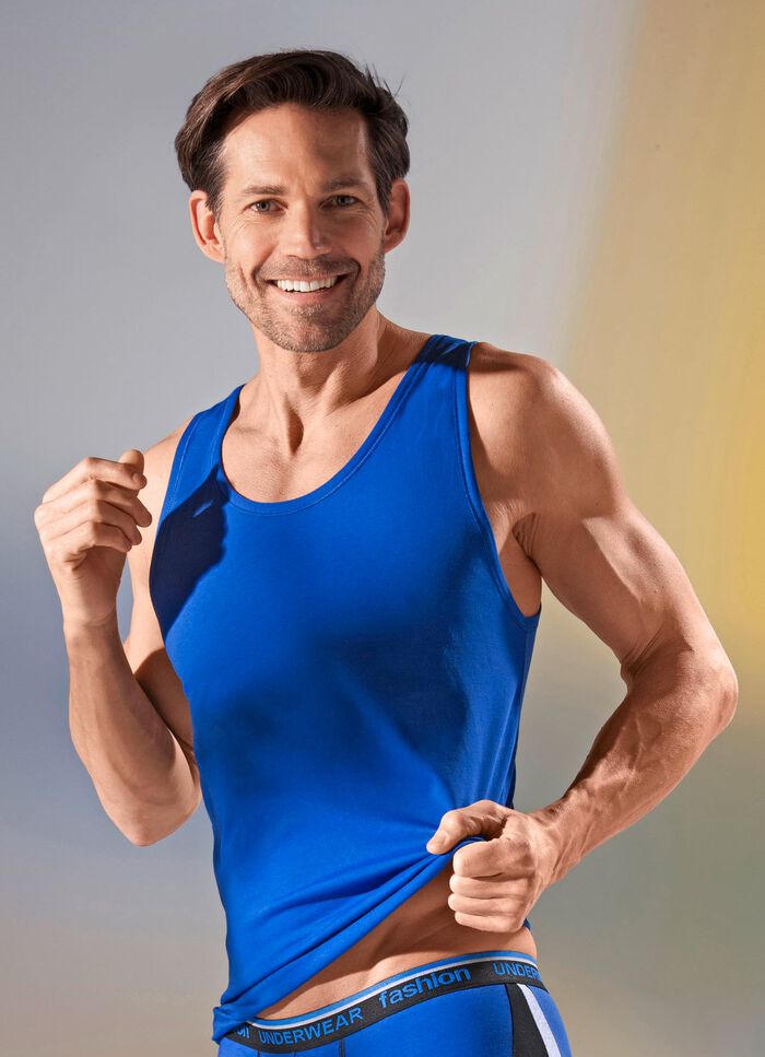 Dreierpack Achselshirts mit Einfassung 