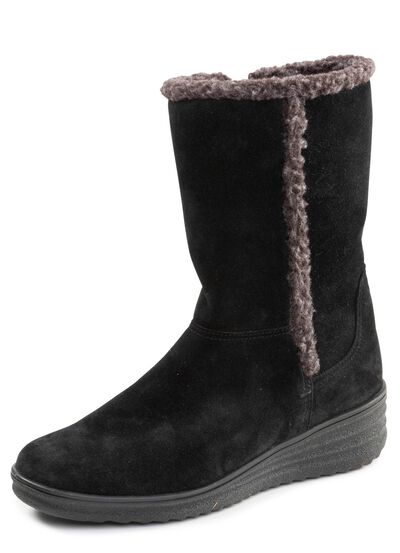 ELENA EDEN, gef&uuml;tterte Damen-Stiefel, Winterschuhe, Weite H, mit Lammfell 